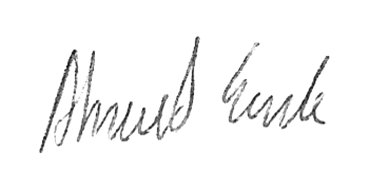 Ahmed's signature